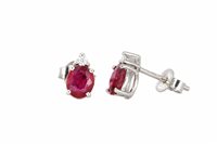 Orecchini Promesse Donna in Oro Rubino 0.90 Ct OPF1R - OPF1R